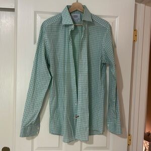 Dress shirt green Charles tyrwhitt
